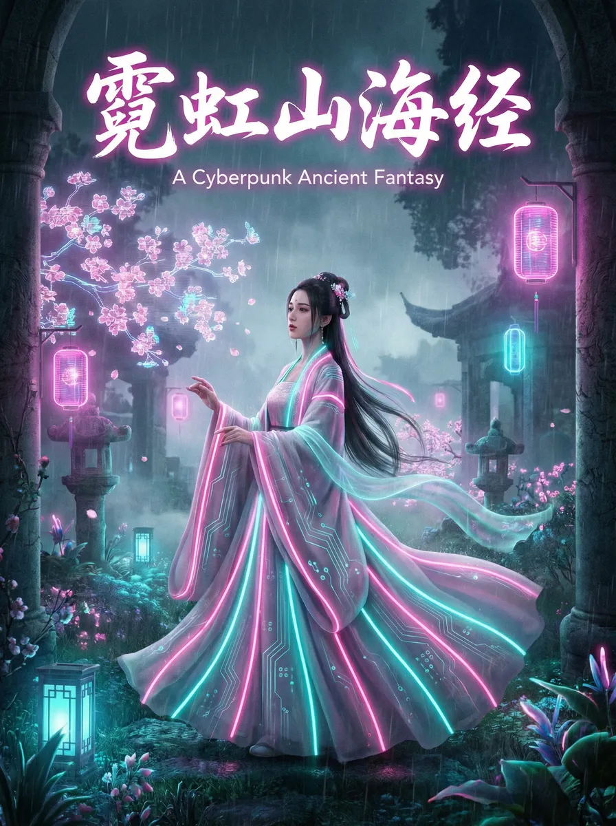 肉蒲团免费下载 古风奇缘短剧 - 霓虹山海经海报